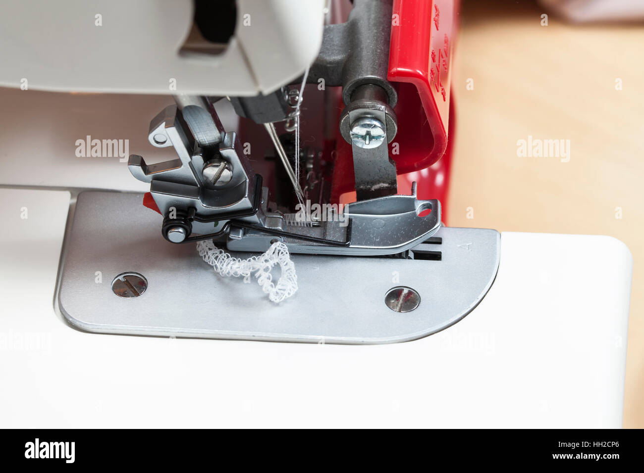 Overlock sewing machine Stock Photo Alamy