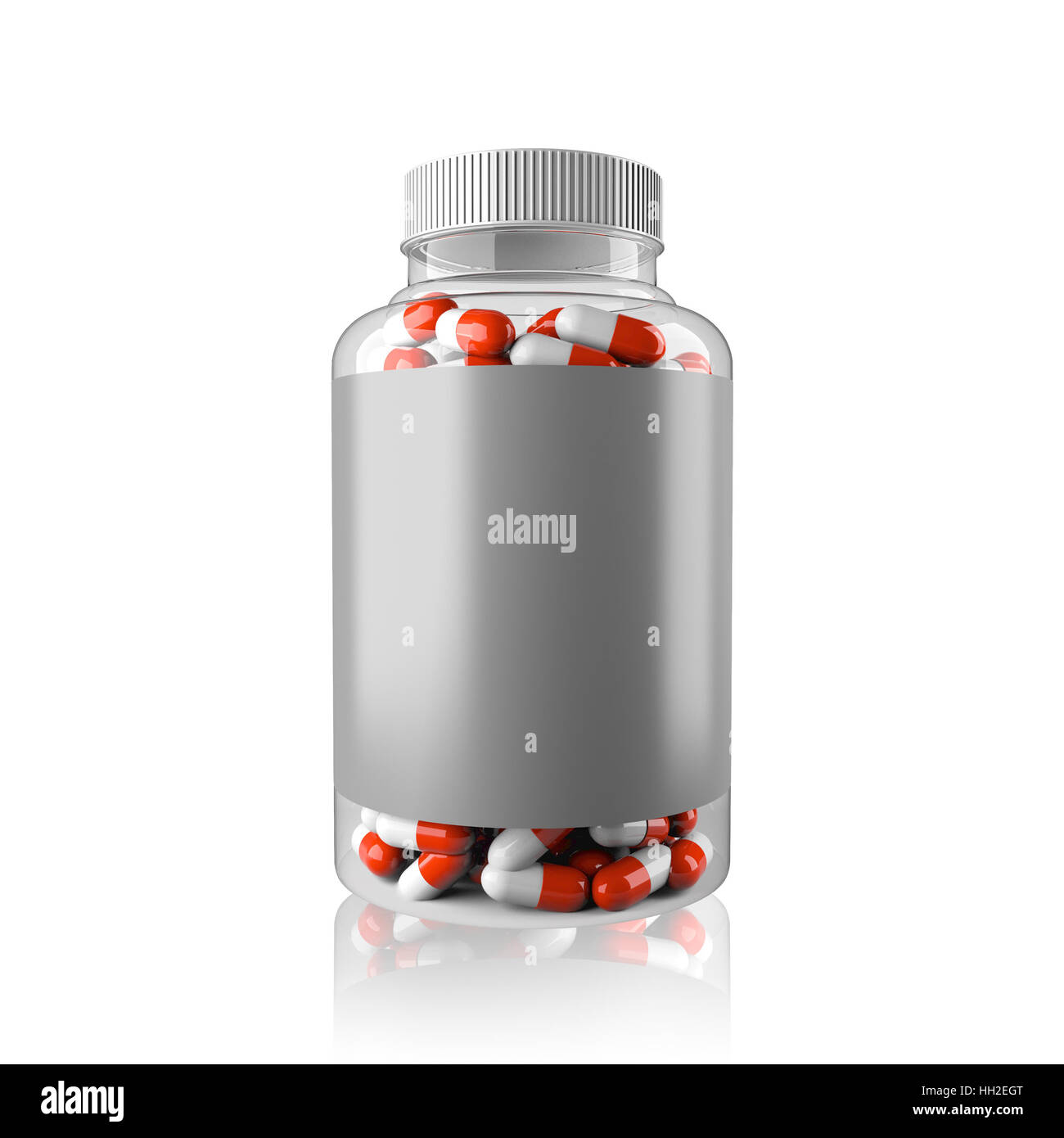 Download Vitamin Packaging Mockup The Drug In A Transparent Box On A White Background And Reflection 3d Rendering Stock Photo Alamy