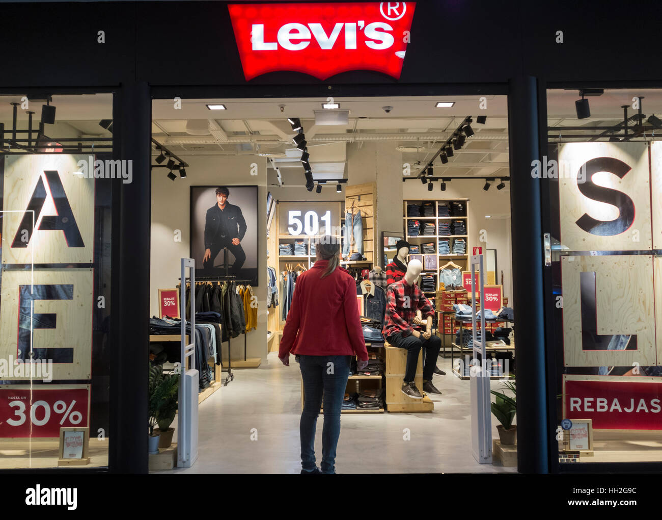 Levi store in Spain Stock Photo - Alamy