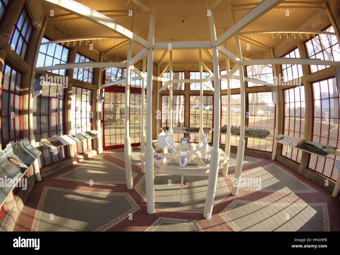 Interior Of The Landscape Interpretation Centre A Former