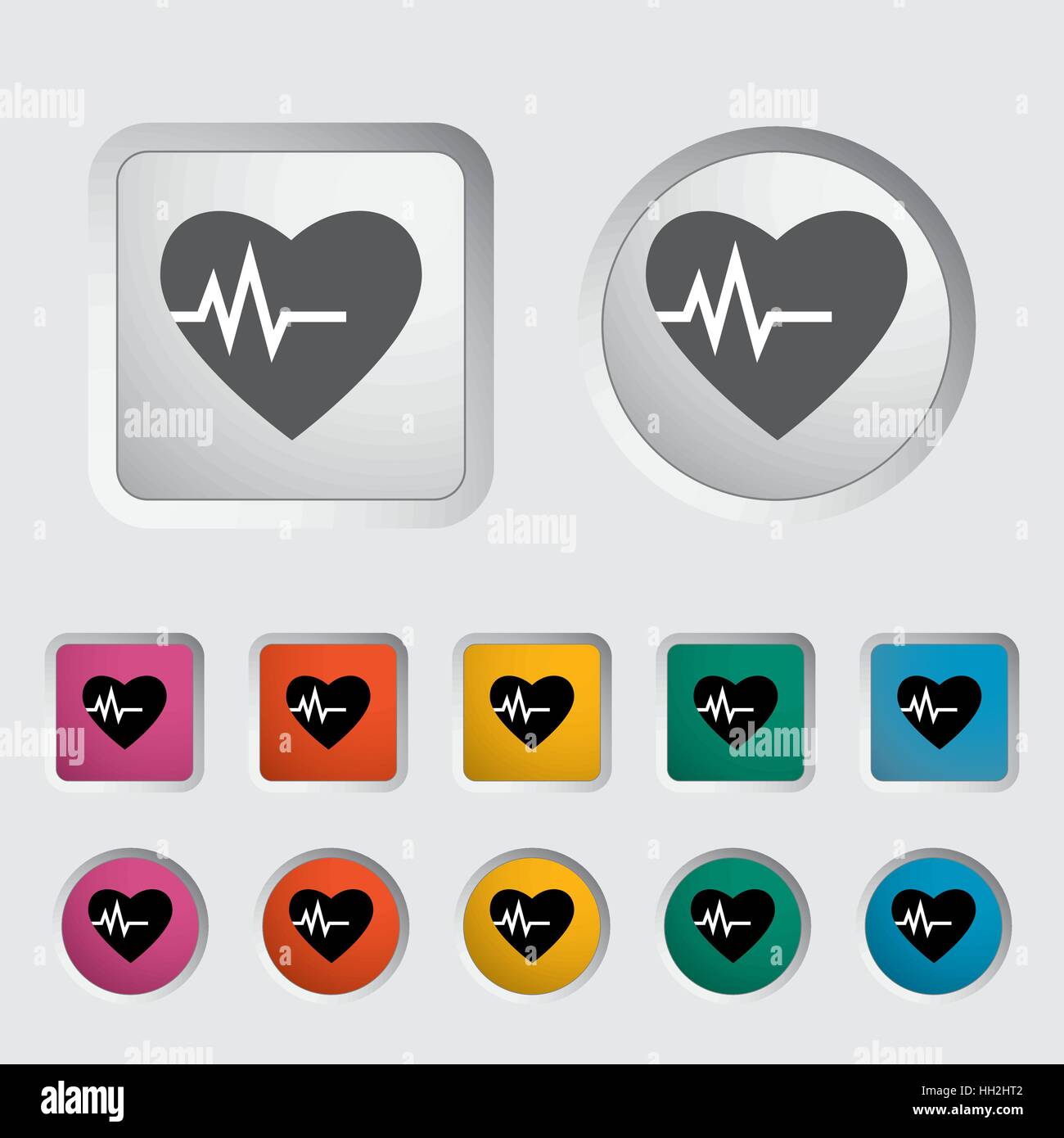 Heart icon, black silhouette. Vector illustration EPS 8 Stock Vector ...