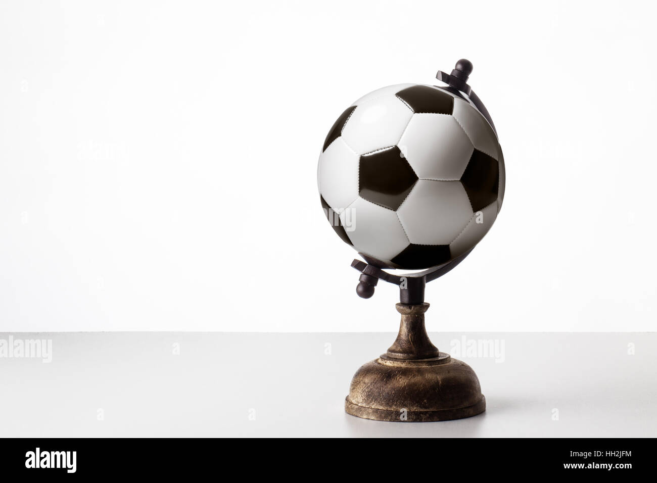 world globe in the shape of a football Stock Photo - Alamy