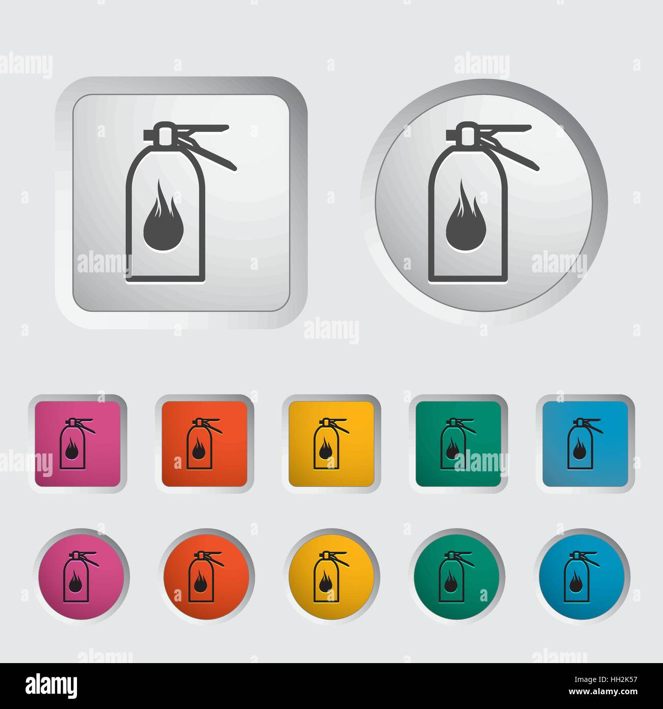 Fire extinguisher icon. Vector illustration. Stock Vector