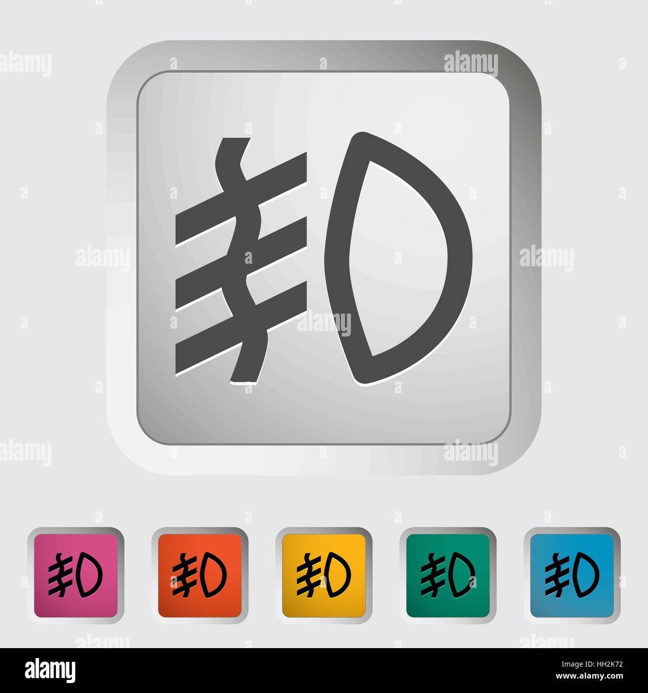 Car fog light dashboard Stock Vector Images Alamy