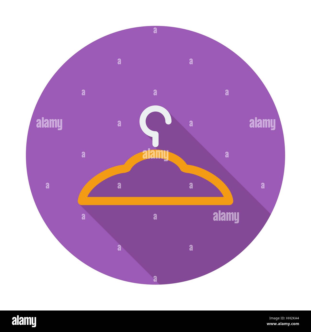 Hanger. Single flat color icon. Vector illustration Stock Vector Image ...