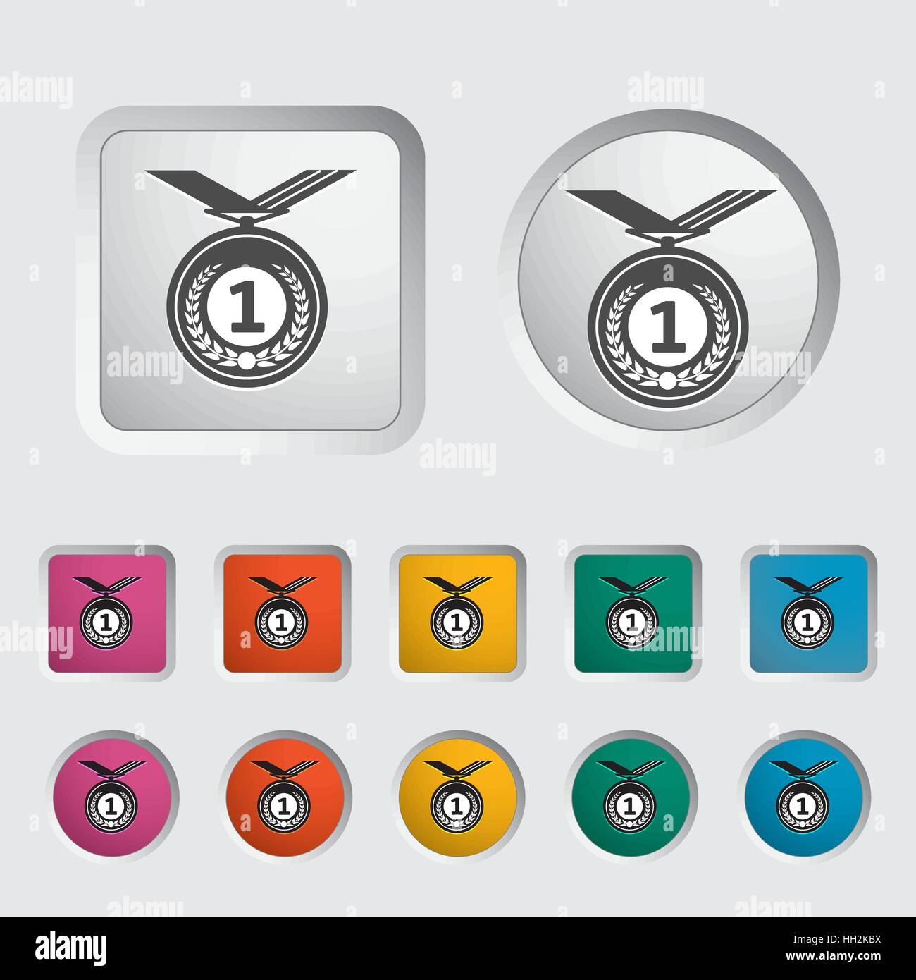 Icon medal. Vector illustration EPS Stock Vector Image & Art - Alamy