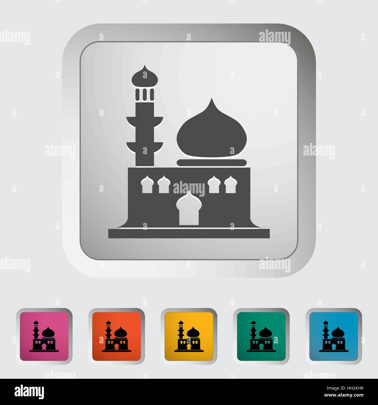 Mosque. Single icon. Vector illustration Stock Vector Image & Art - Alamy
