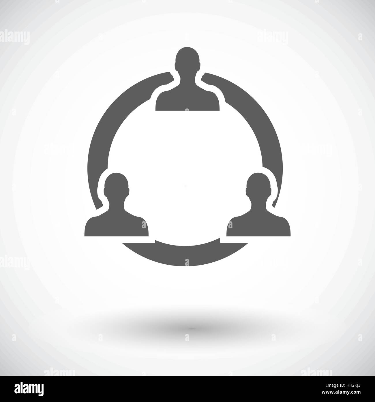 Network. Single flat icon on white background. Vector illustration ...