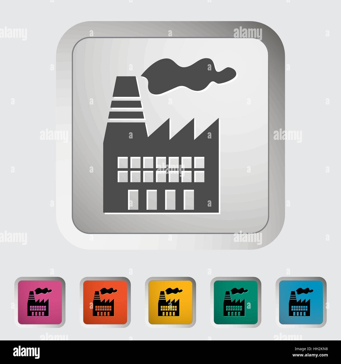 Factory. Single icon. Vector illustration Stock Vector Image & Art - Alamy