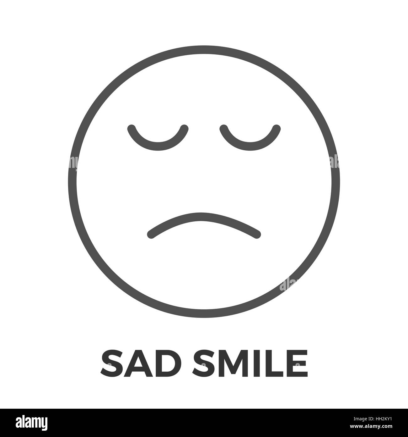 Sad smile Black and White Stock Photos & Images - Alamy