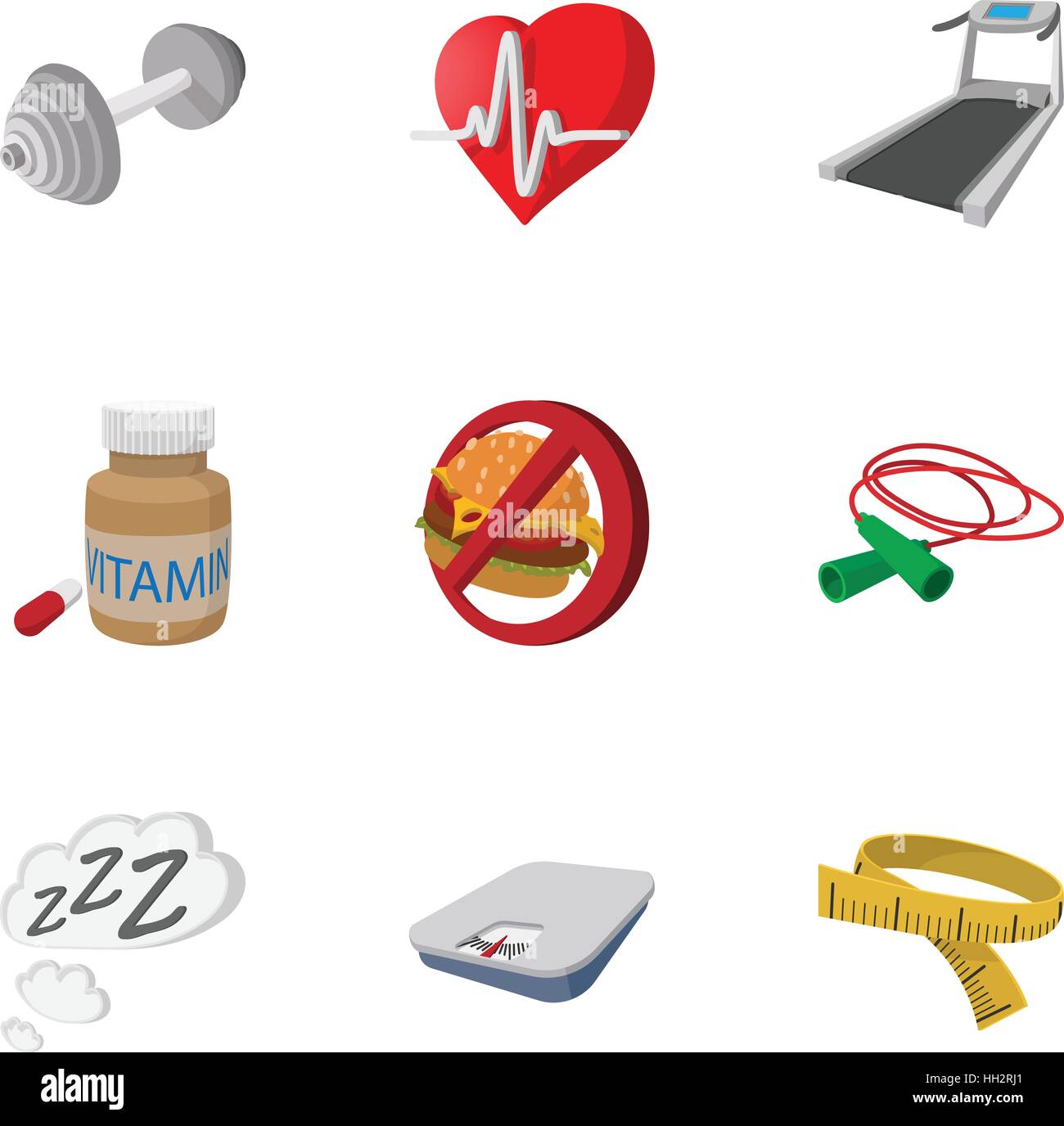 Sport icons set, cartoon style Stock Vector Image & Art - Alamy