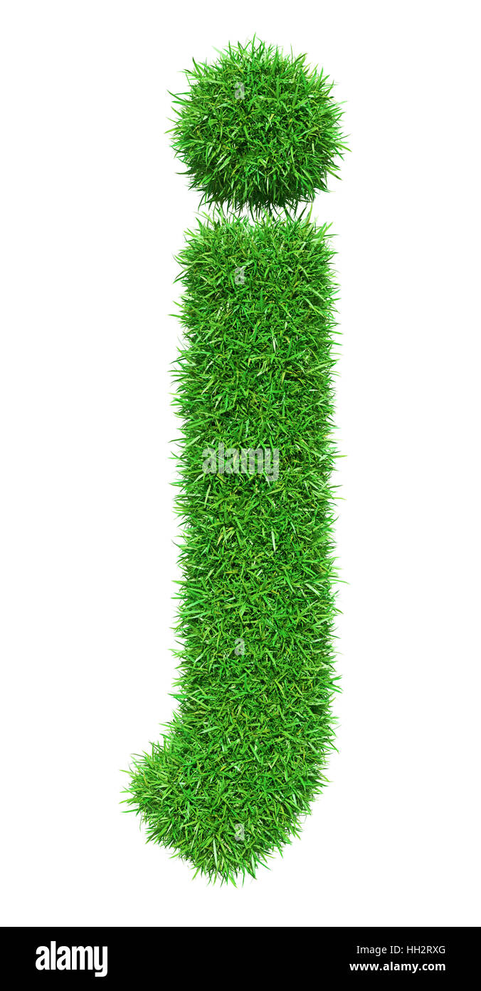 Green Grass Letter J Stock Photo - Alamy