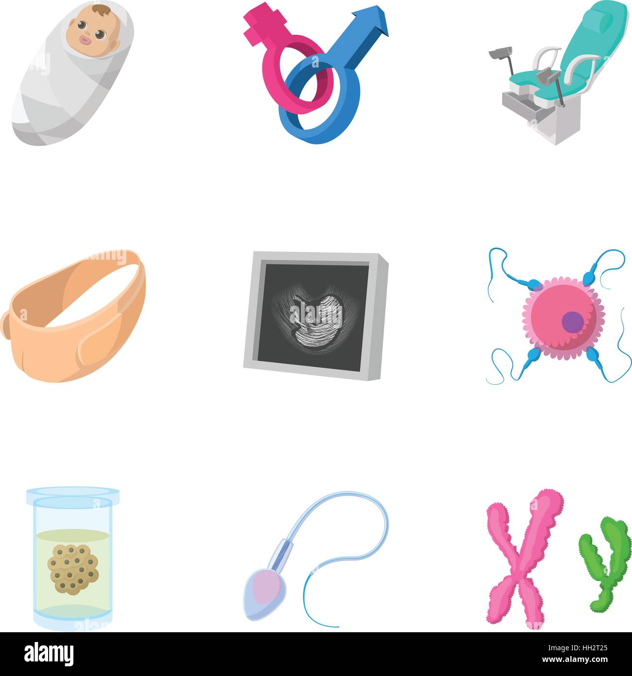 Expectant mother icons set, cartoon style Stock Vector Image & Art - Alamy