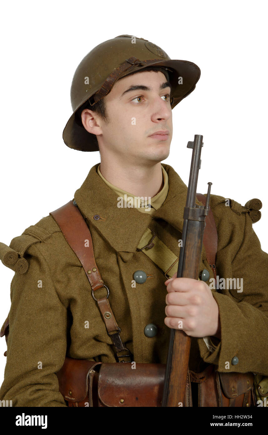 French soldier in 1940s uniform hi-res stock photography and images - Alamy