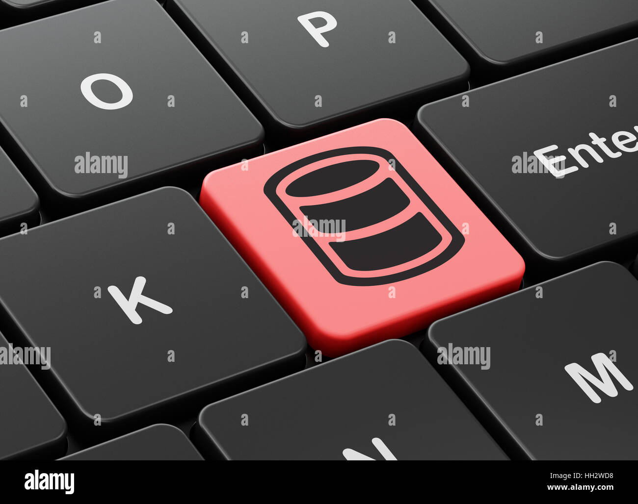 Database concept: Database on computer keyboard background Stock Photo ...