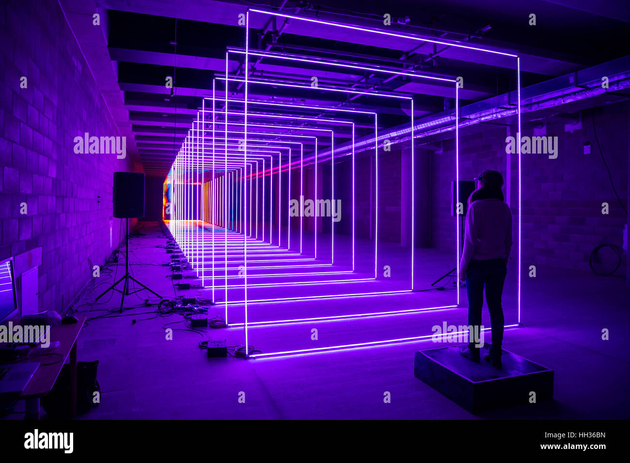 London, UK. 16th January, 2017. Winter Lights interactive art