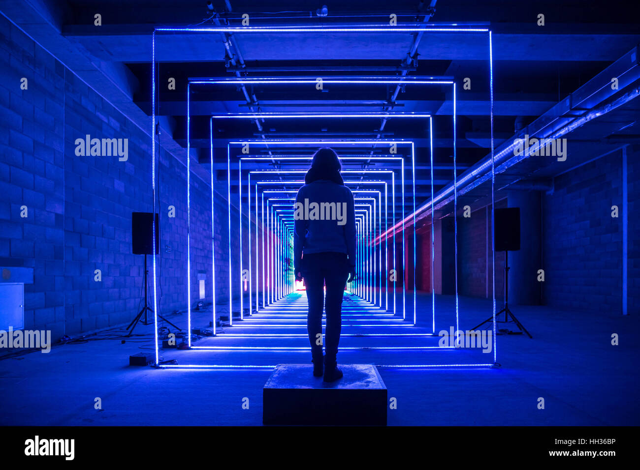 London, UK. 16th January, 2017. Winter Lights interactive art