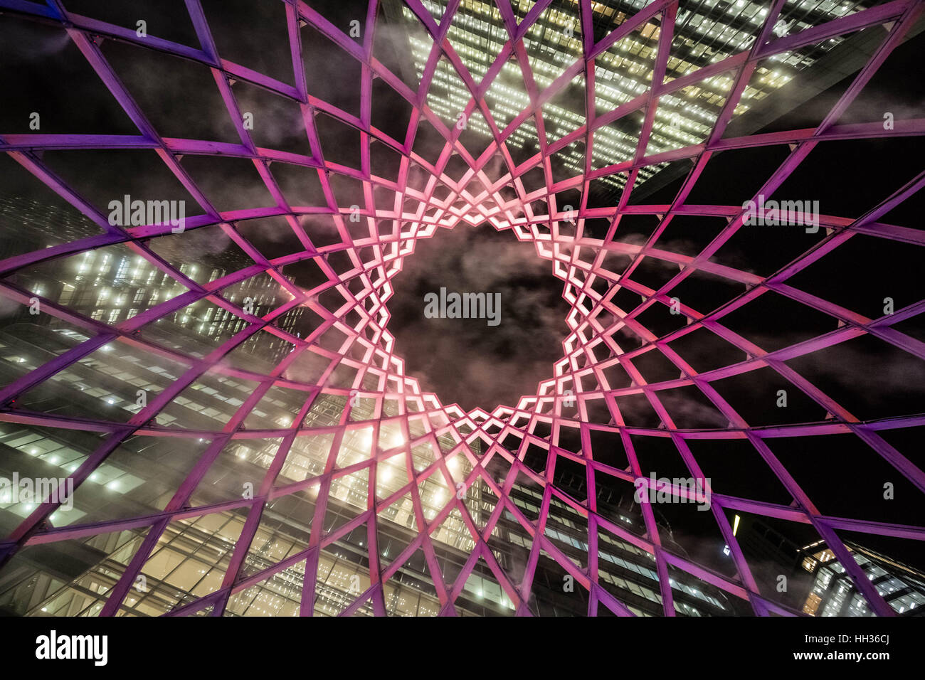 London, UK. 16th January, 2017. Winter Lights interactive art