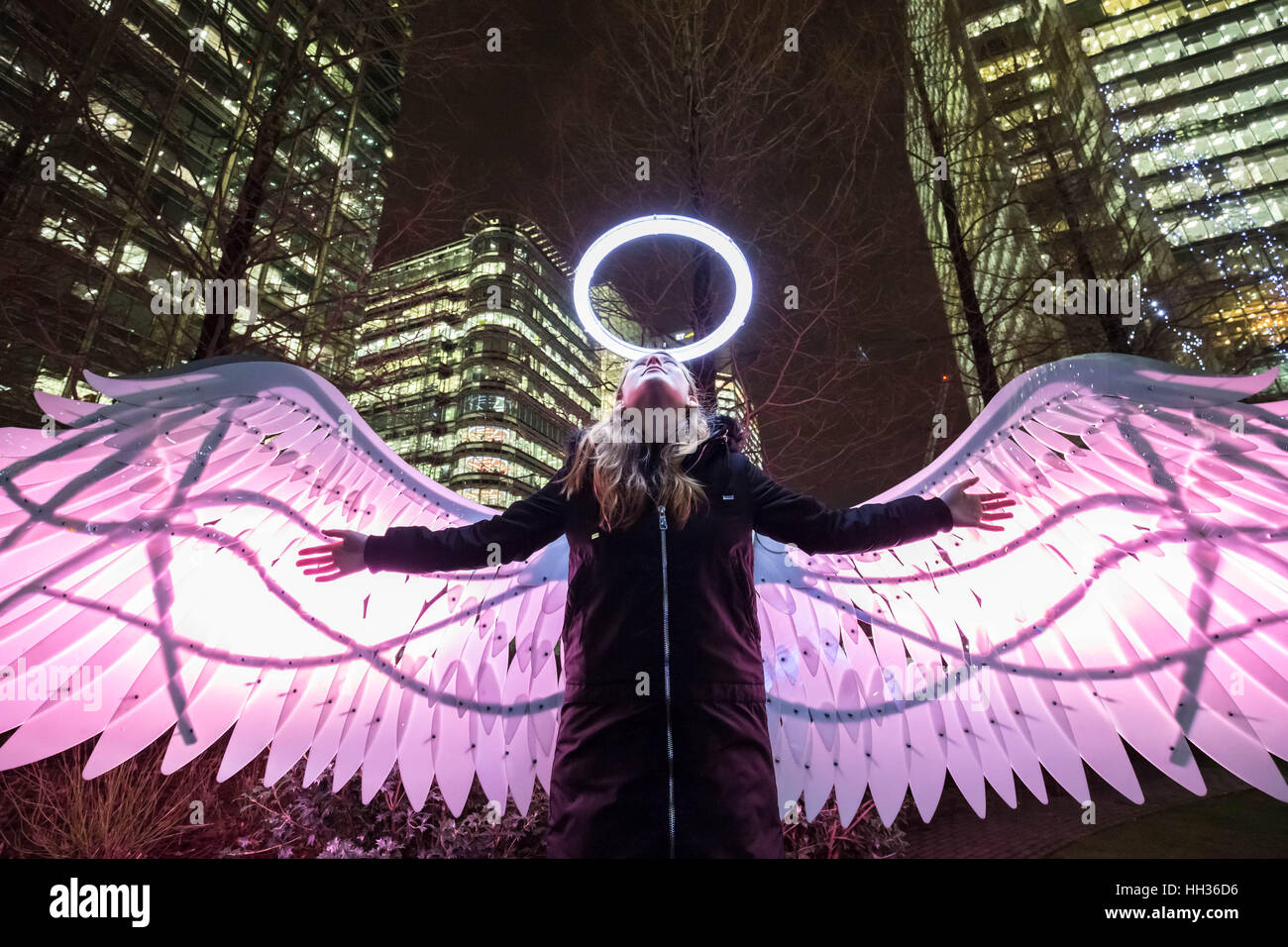 London, UK. 16th January, 2017. Winter Lights interactive art