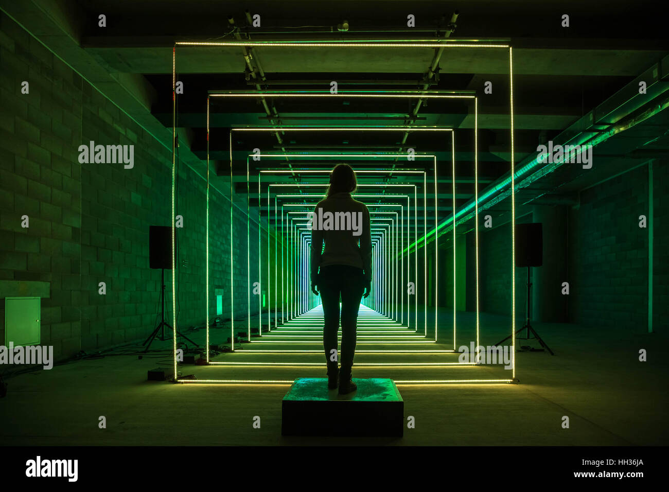 London, UK. 16th January, 2017. Winter Lights interactive art