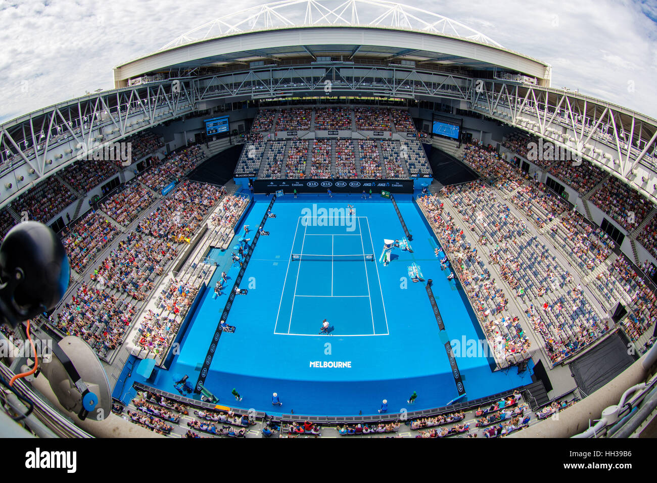 Melbourne, Australia. 17th January 2017. Hisense Arena at the 2017 Australian Open at Melbourne Park in Melbourne, Australia. Credit: Frank Molter/Alamy Live News Stock Photo