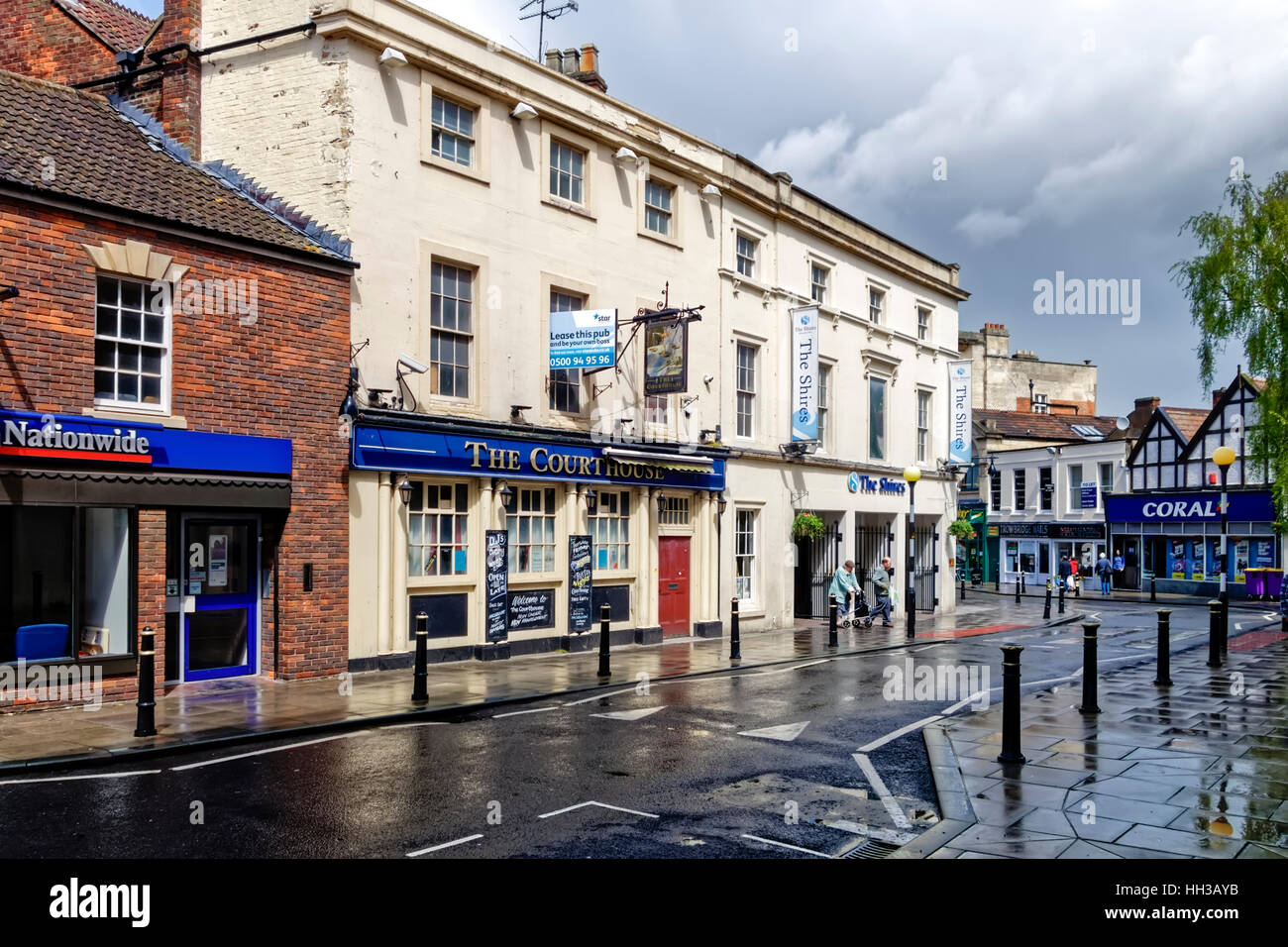 Castle Street in Trowbridge, Wiltshire, United Kingdom Stock Photo Alamy