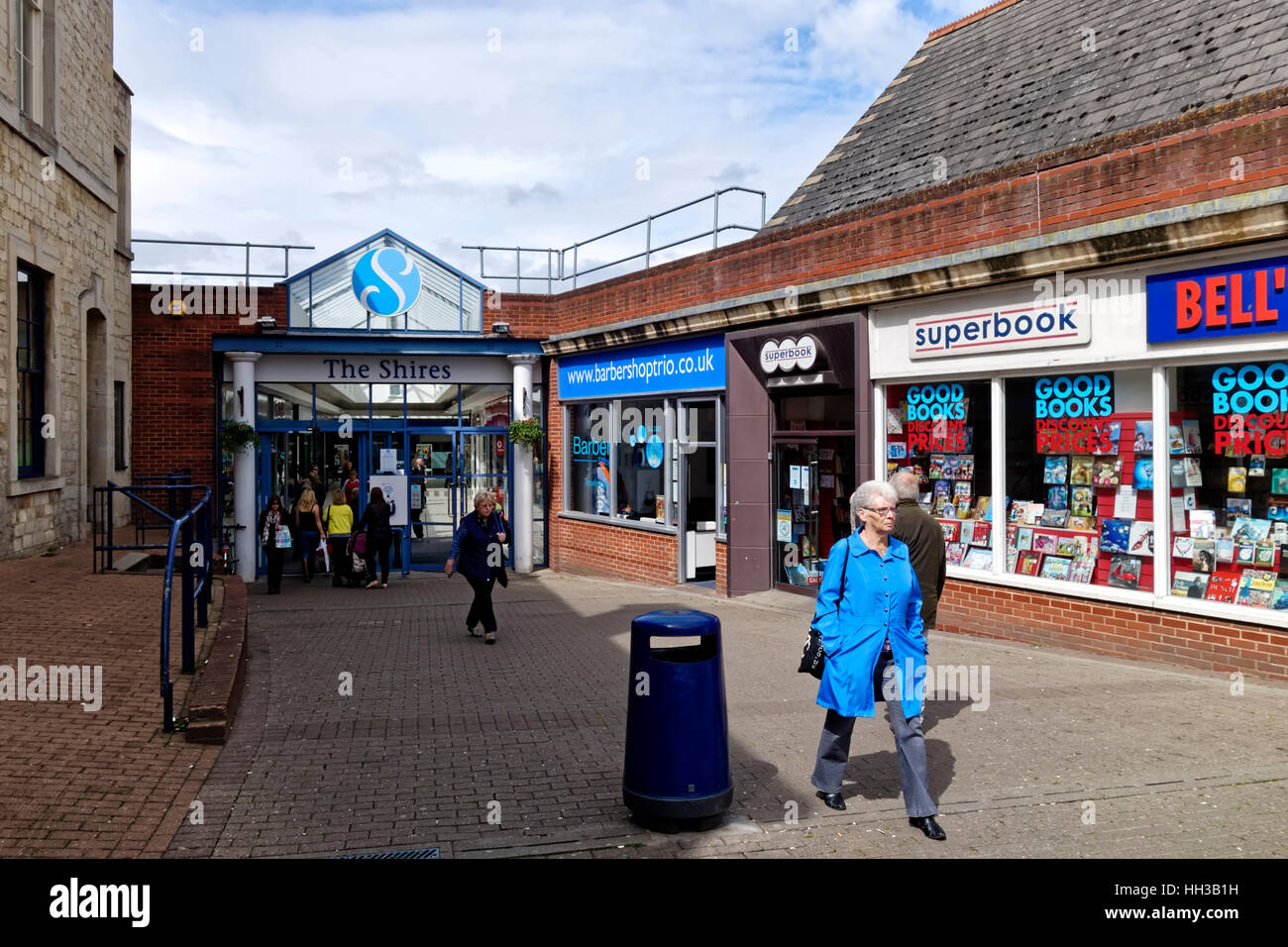Entrance to the Shires Shopping Centre in Trowbridge, Wiltshire, United
