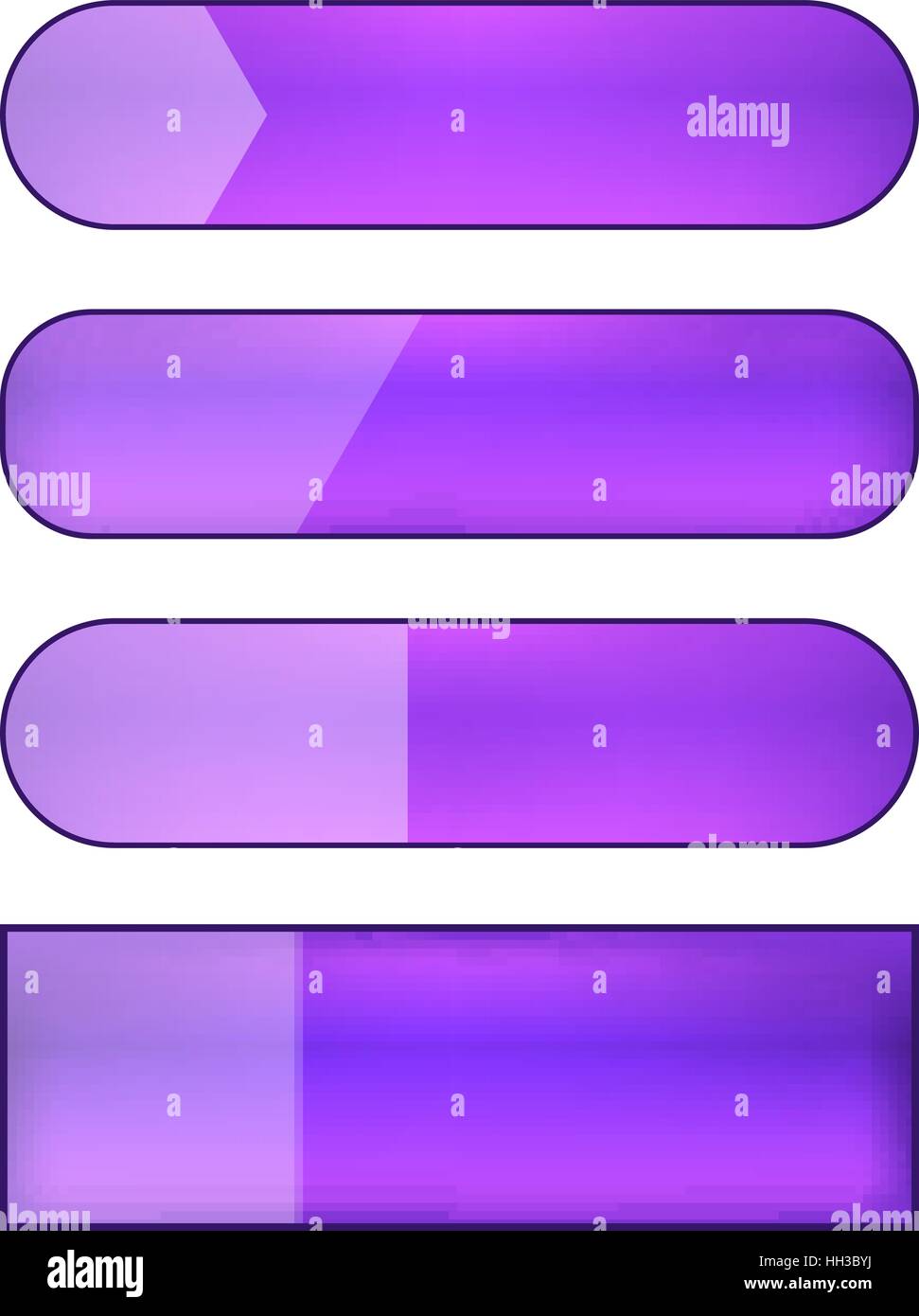 colored blank vector web buttons set - violet Stock Vector Image & Art ...
