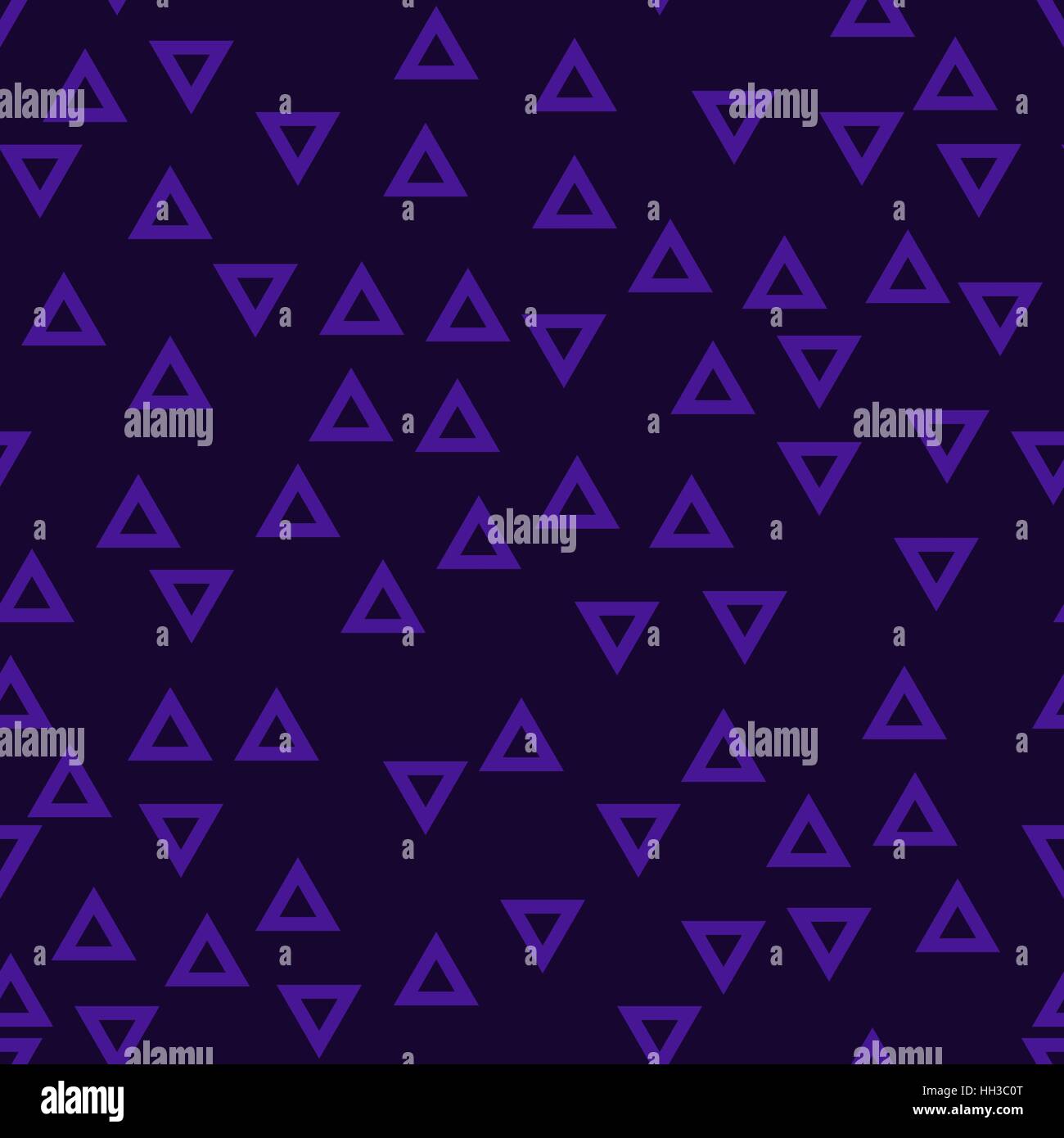 vector seamless pattern - light violet chaotic triangles on dark violet ...