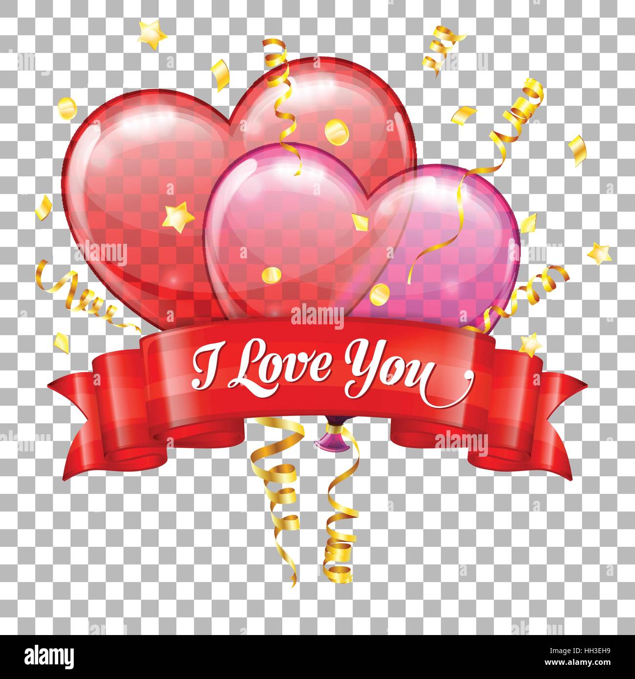 Realistic 3d hearts valentines hi-res stock photography and images - Alamy