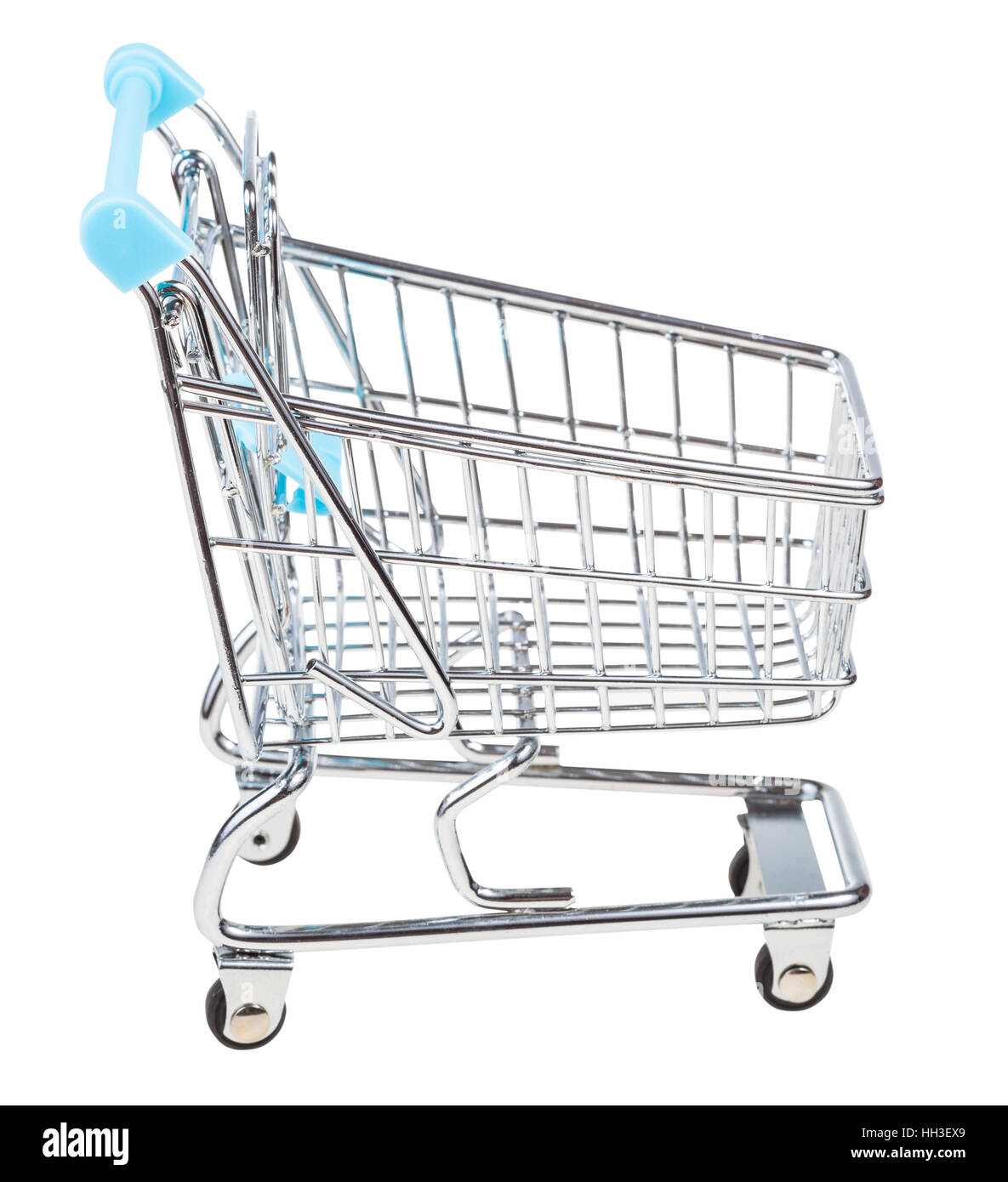 empty shopping carriage isolated on white background Stock Photo Alamy