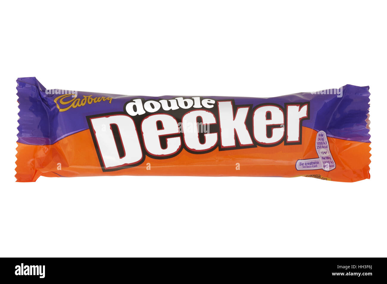 Cadbury Double Decker on white background Stock Photo