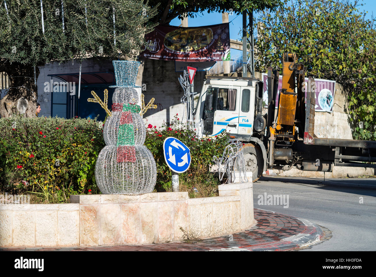 Street of Bayt Jala, Israel, Asia Stock Photo - Alamy