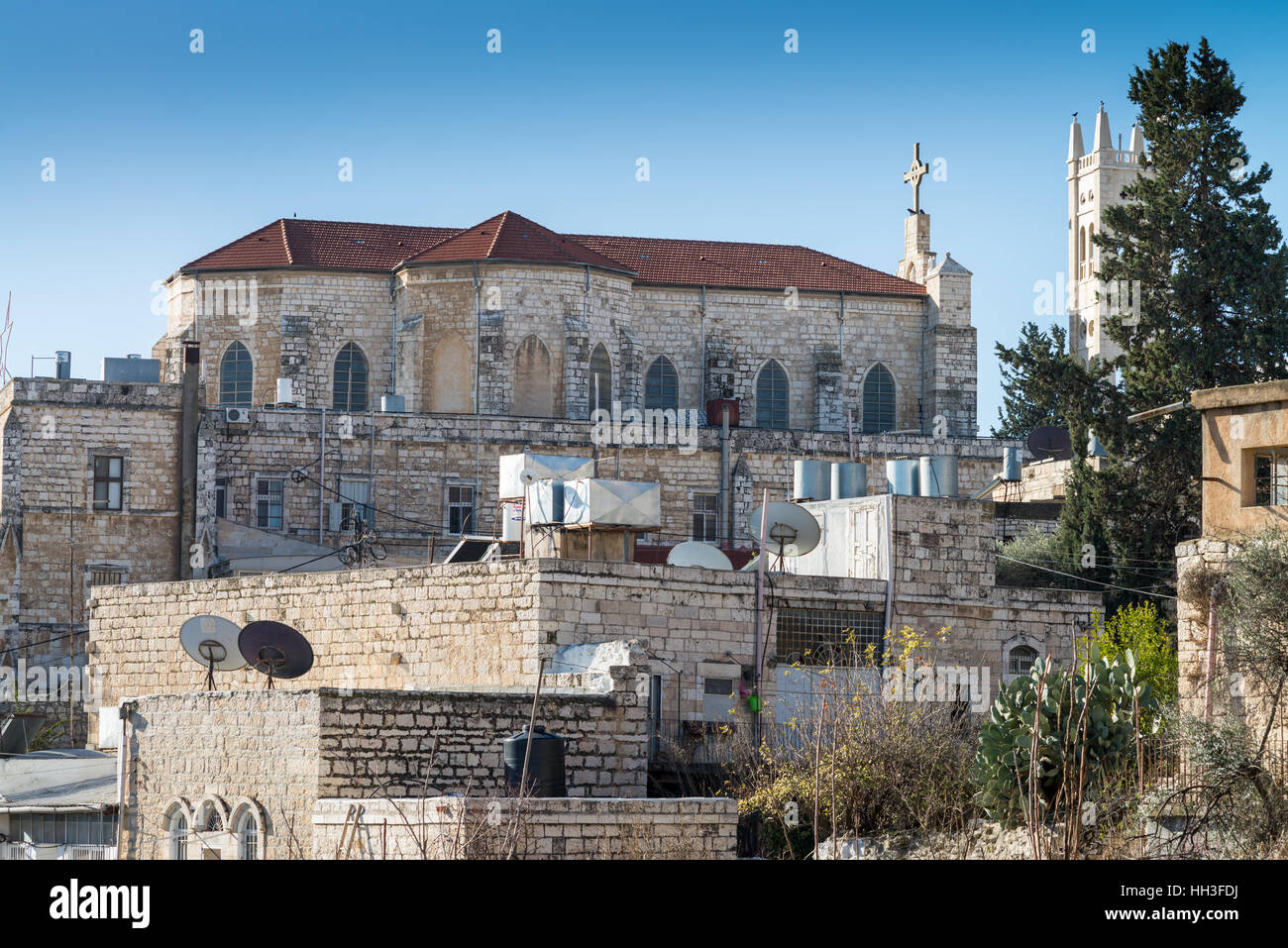 Street of Bayt Jala, Israel, Asia Stock Photo - Alamy