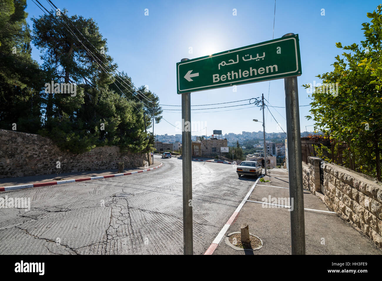 Street of Bayt Jala, Israel, Asia Stock Photo - Alamy
