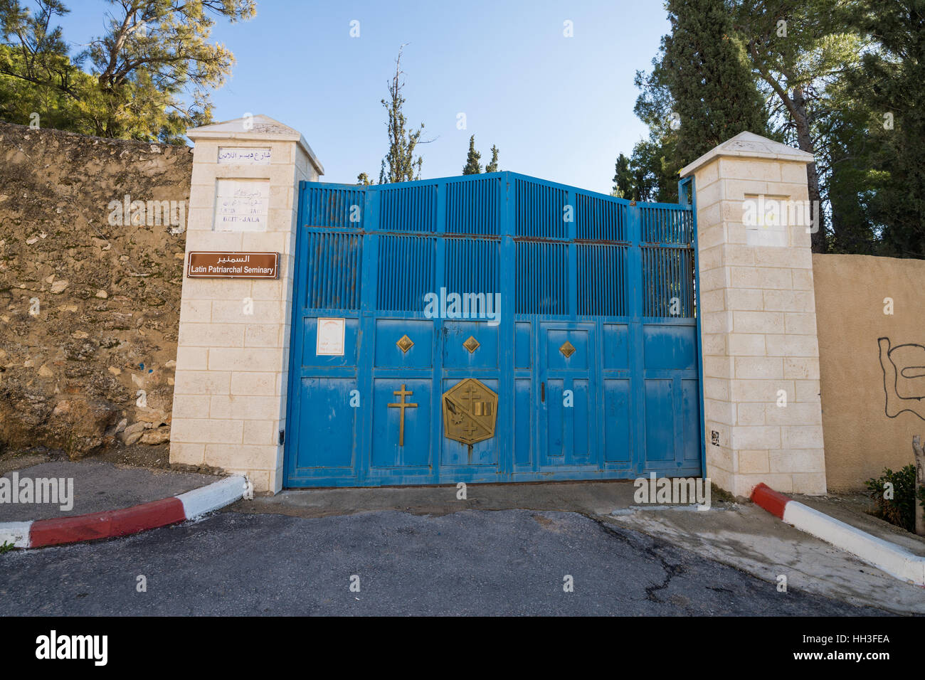 Street of Bayt Jala, Israel, Asia Stock Photo - Alamy