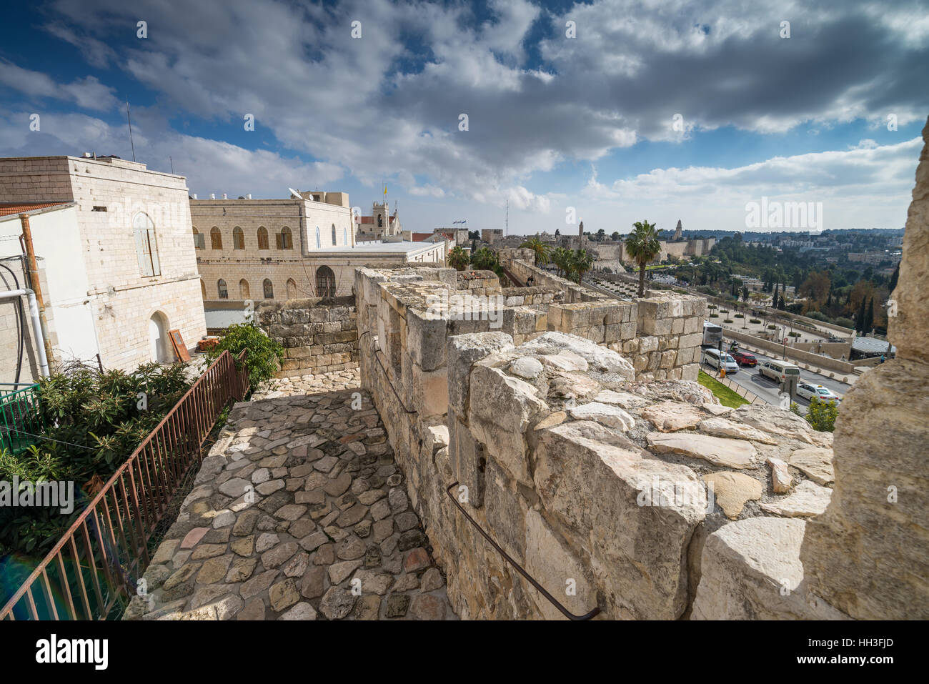 Rampart walk, Jerusalem, Israel Stock Photo - Alamy