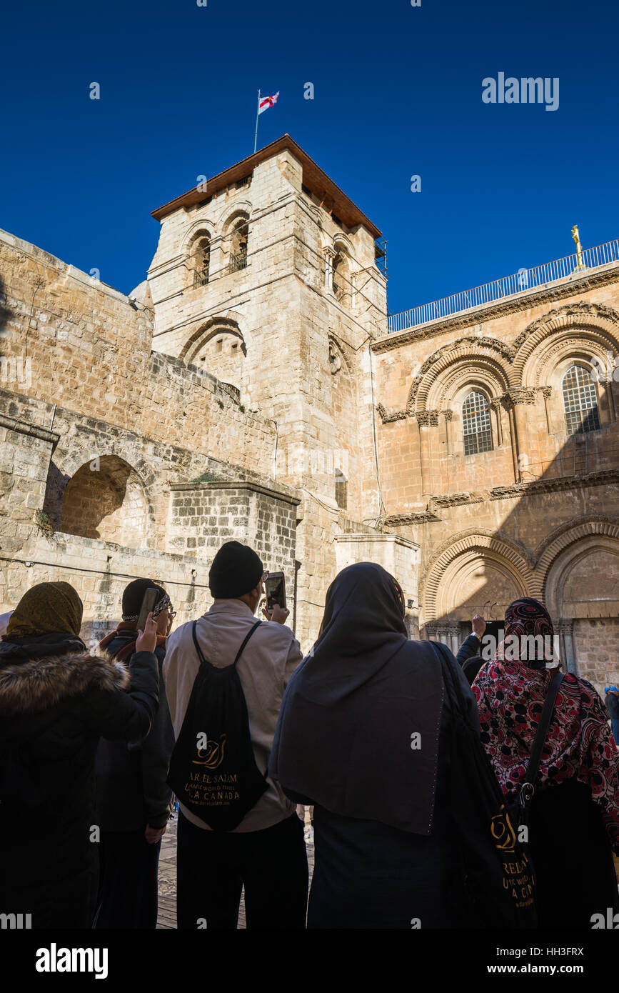 Israeli Church Church Of The Holy Sepulchre, Jerusalem, Israel, Middle East Stock ...