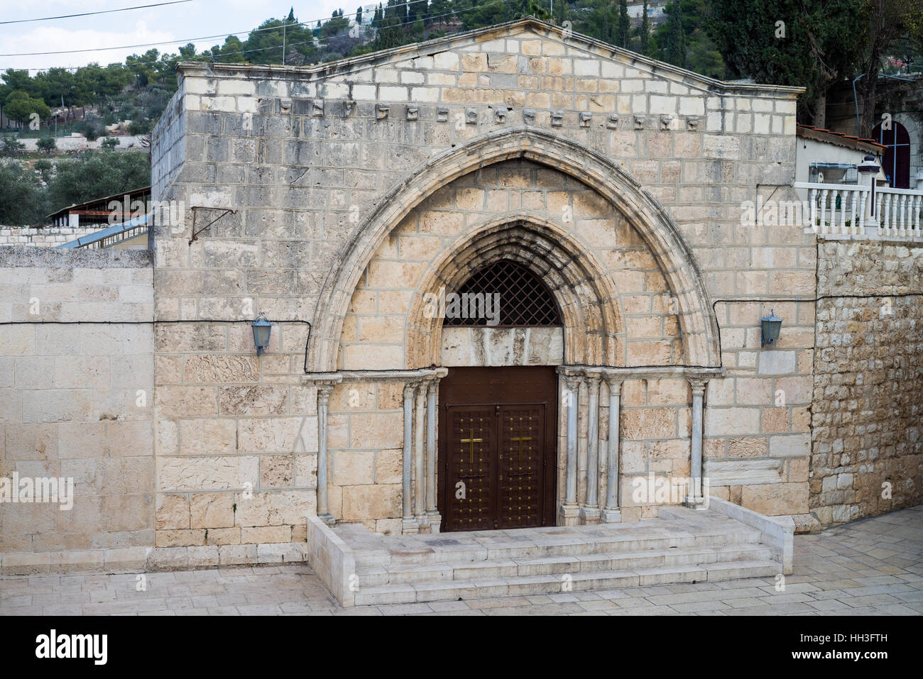 Tomb of the Virgin Mary, Kidron Valley, Jerusalem, Israel Stock Photo ...