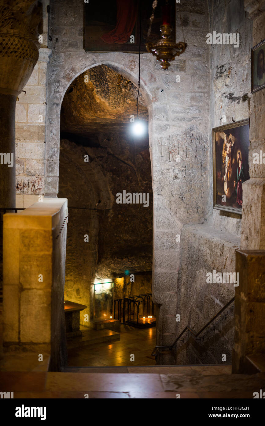 Chapel of st helena jerusalem hi-res stock photography and images - Alamy