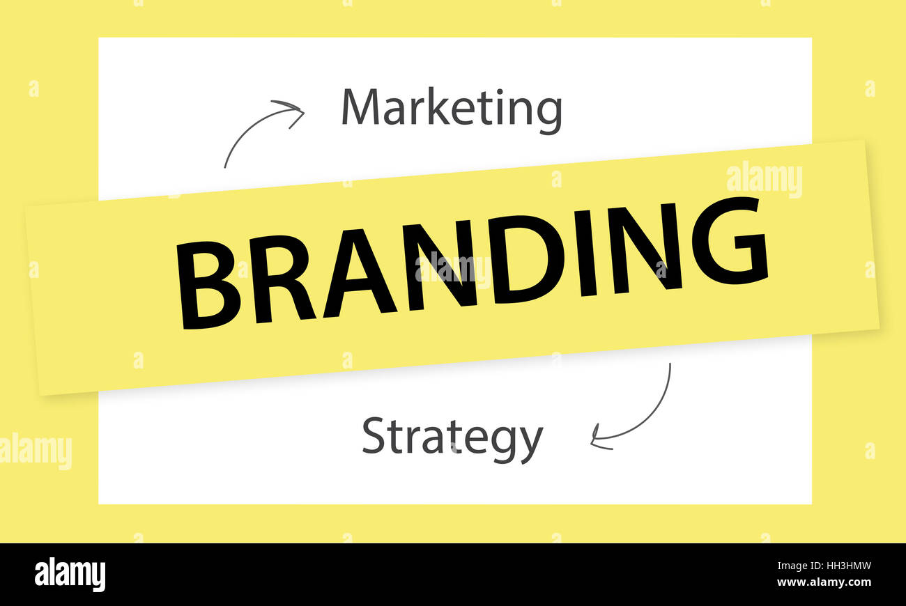 Branding Marketing Strategy Ideas Concept Stock Photo