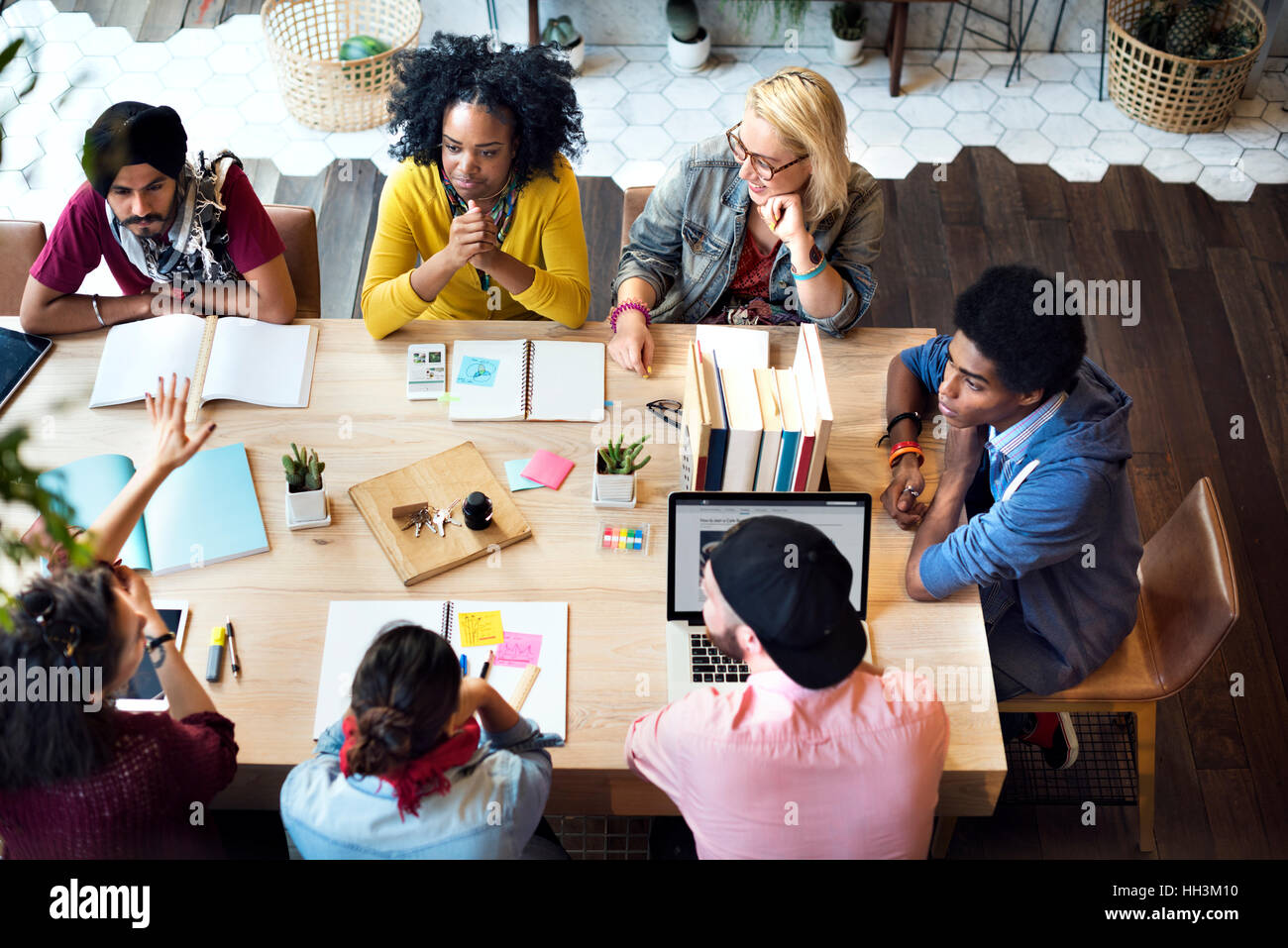 Diverse Group People Working Together Concept Stock Photo - Alamy
