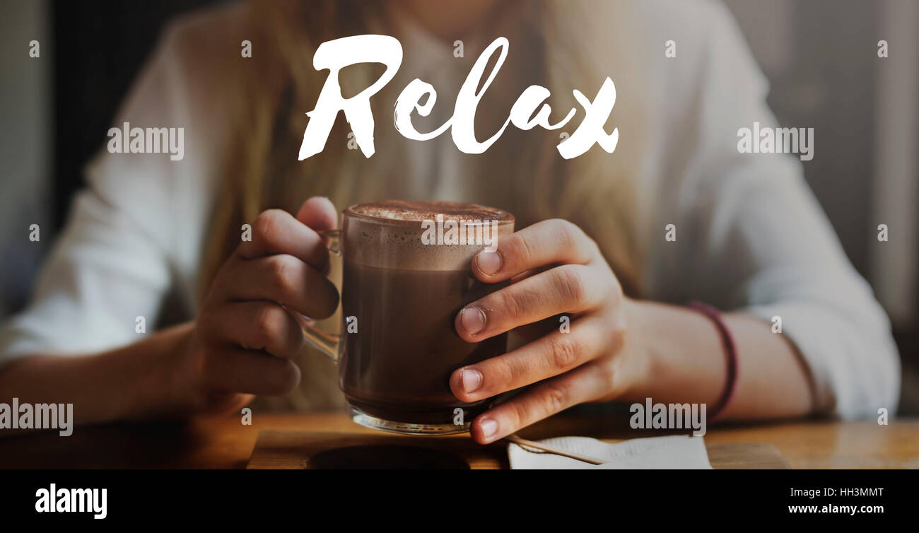 Relax Relaxation Peace Serenity Concept Stock Photo