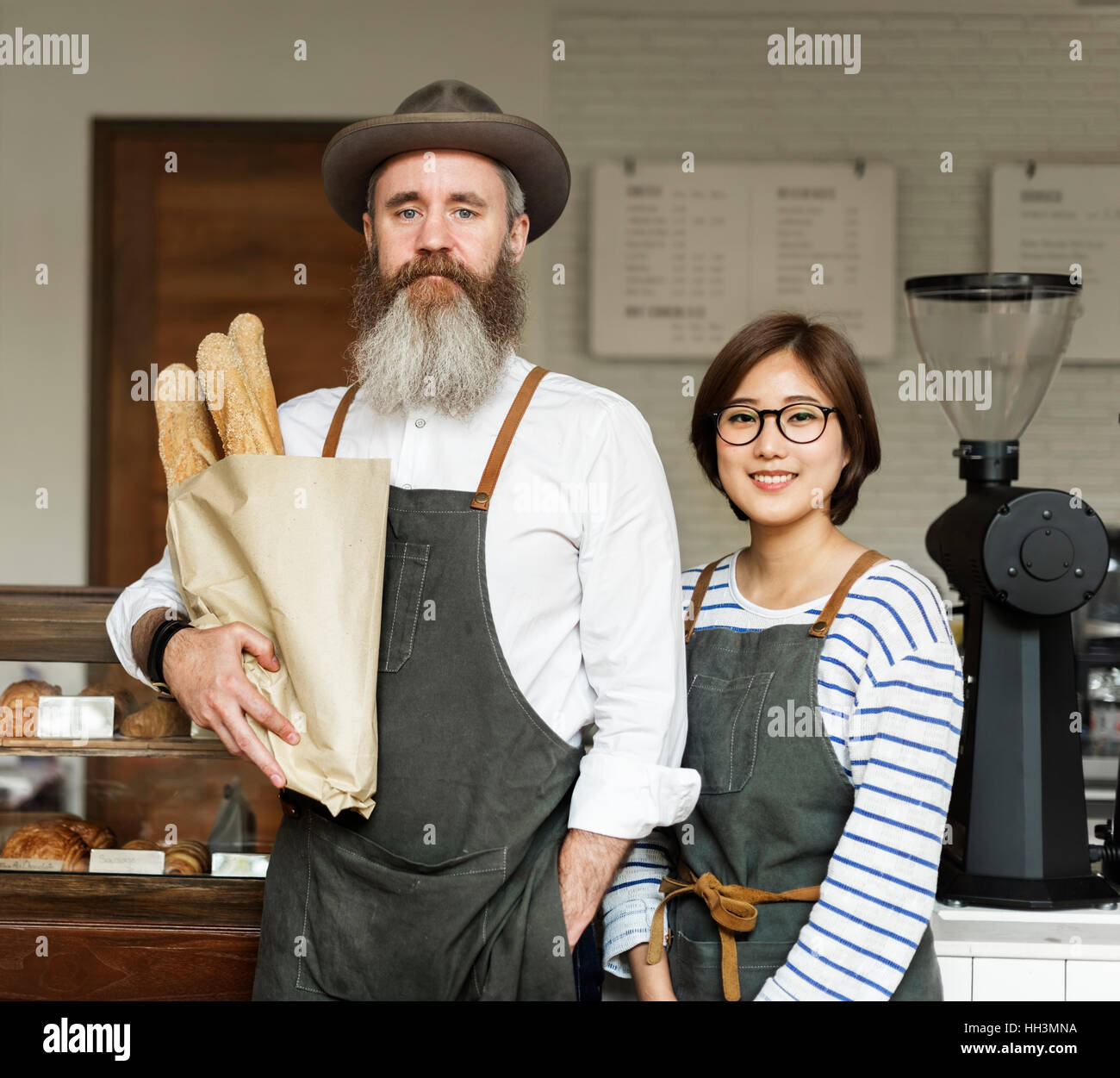 Barista apron hi-res stock photography and images - Alamy