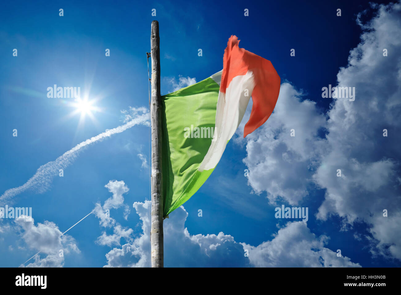 Italien Italienische Flagge Stock Photo