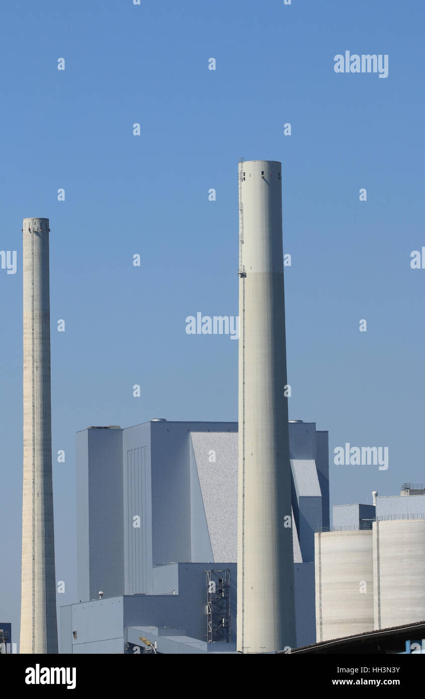 Kraftwerk Großkraftwerk Industriegebäude Stock Photo
