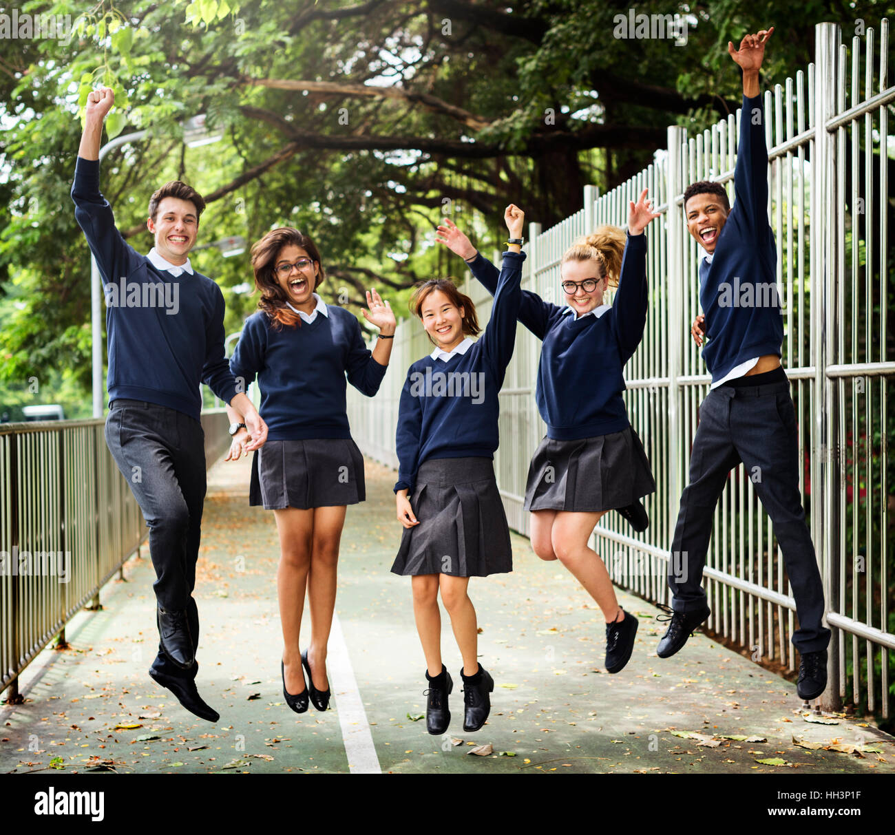 Diversity Students Friends Happiness Concept Stock Photo - Alamy