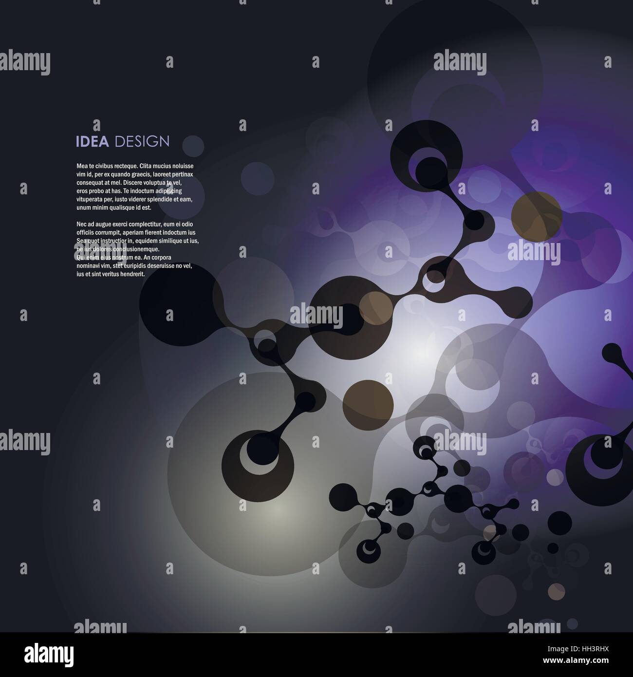 Vector molecules background Stock Vector Image & Art - Alamy