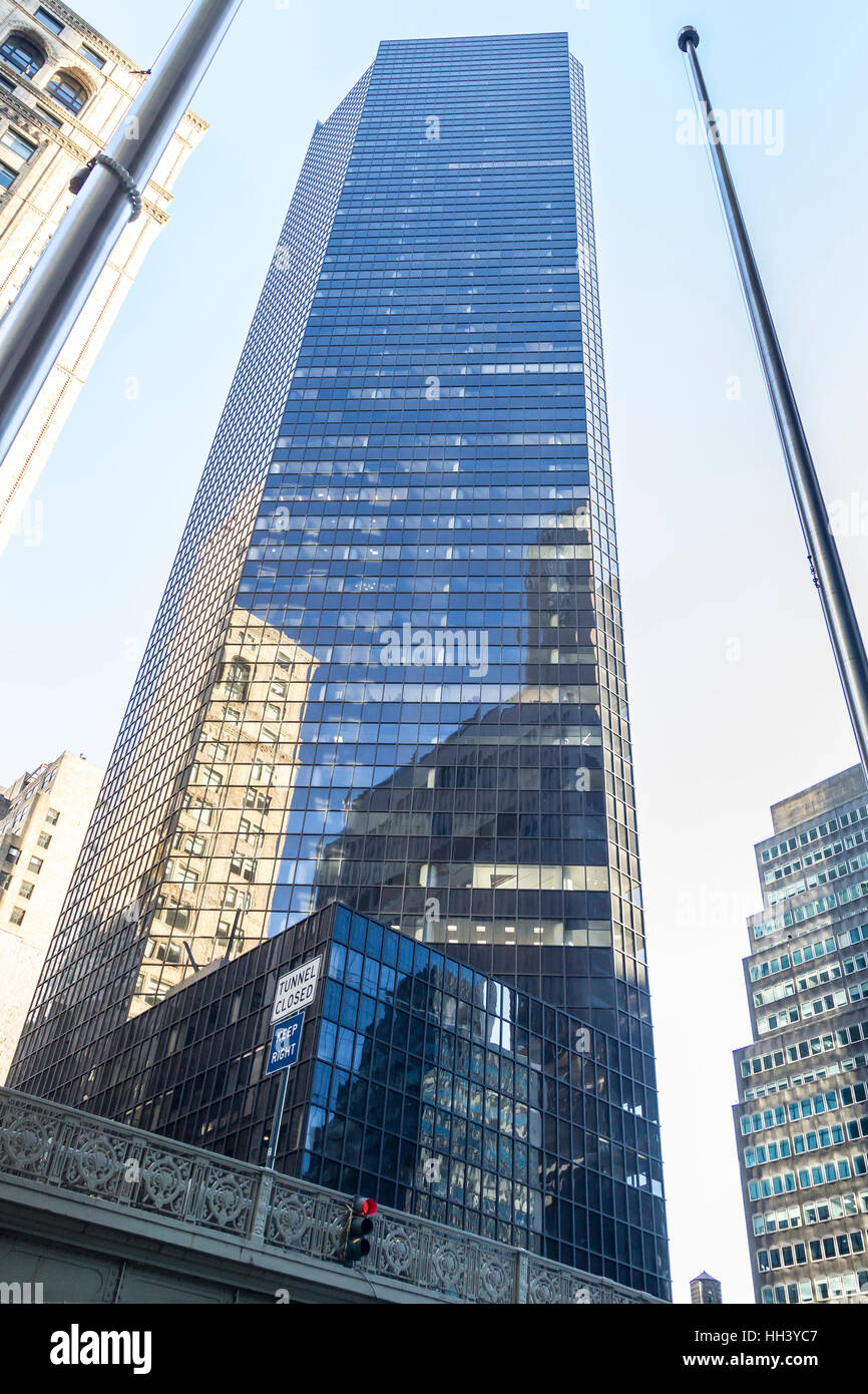 Tall commercial buildings in Midtown Manhattan, New York Stock Photo