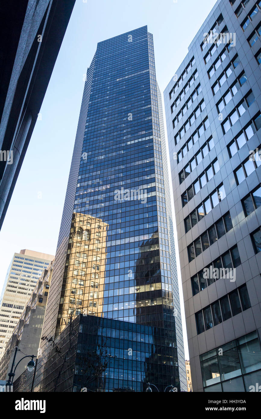 Tall commercial buildings in Midtown Manhattan, New York Stock Photo